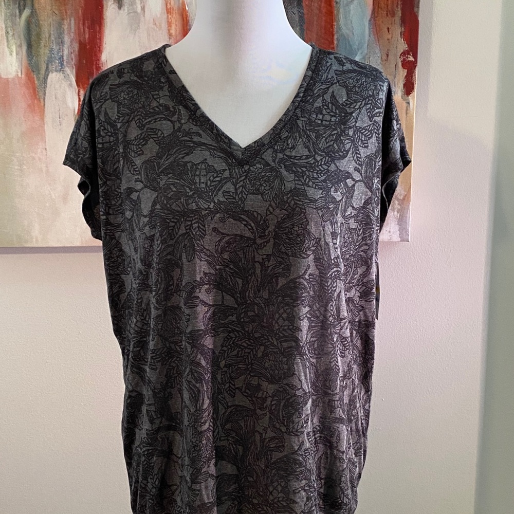 Ideology printed drawstring top - Picture 2 of 5